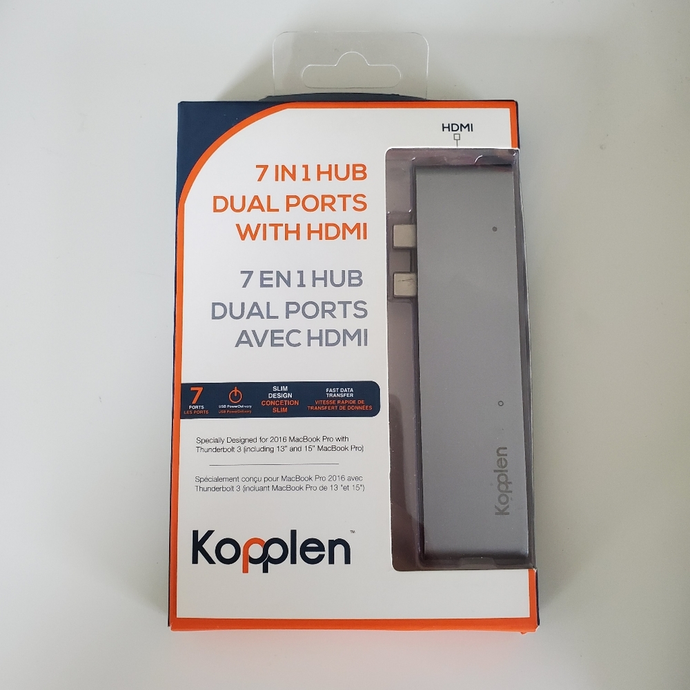 2x (1 Pair) - Macbook Pro Kopplen 7 in 1 Dual Ports w HDMI - Works for 13" & 17"